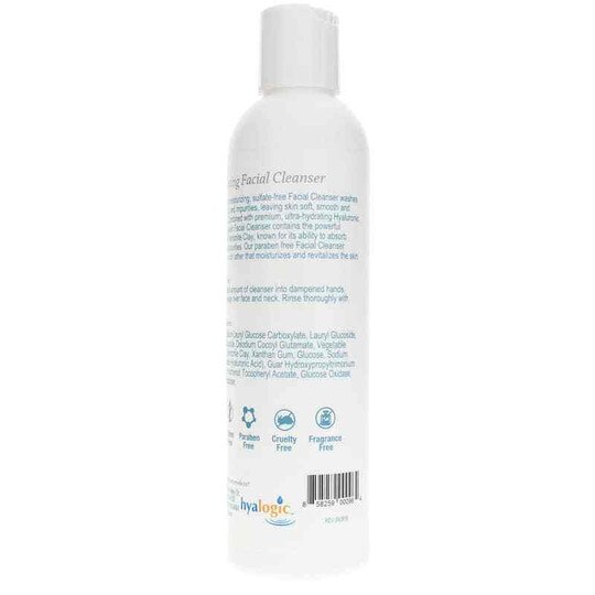 Facial Cleanser with Hyaluronic Acid, 8 Oz, HYG