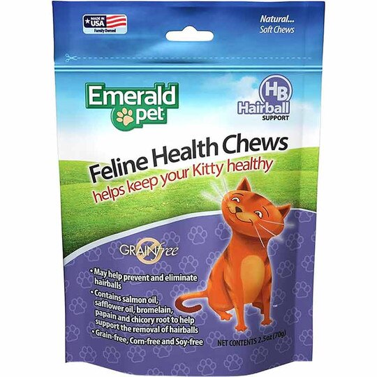 Feline Health Chews for Hairball Support, 2.5 Oz, EMDP