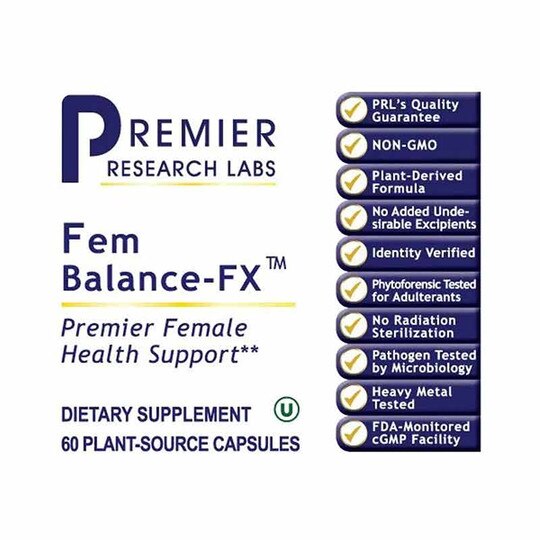 Fem Balance-FX Female Support, 60 Veg Capsules, PRL
