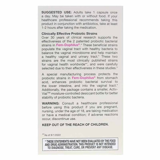 Fem Dophilus Jarrow Formulas