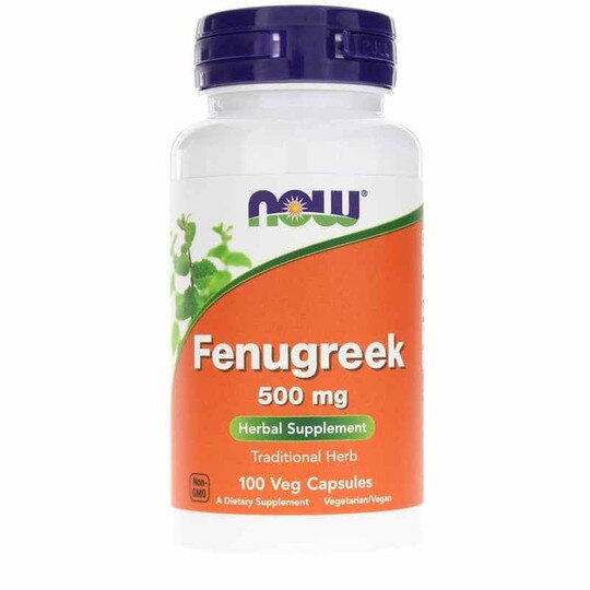 Fenugreek 500 Mg, 100 Veg Capsules, NOW