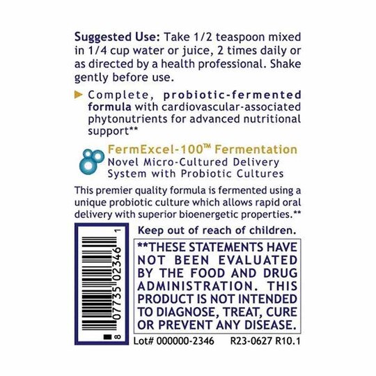 Fermented Cardio-ND With Cardiovascular-Associated Nutrients, 8 O, PRL