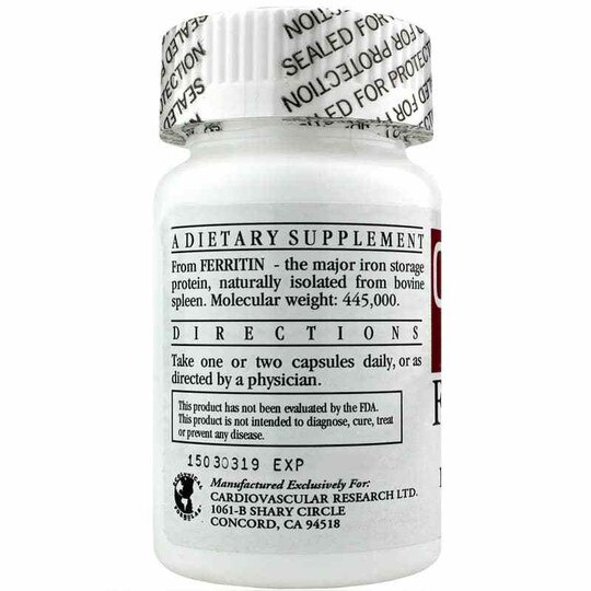 Ferritin Bioavailable Iron, 60 Capsules, CR