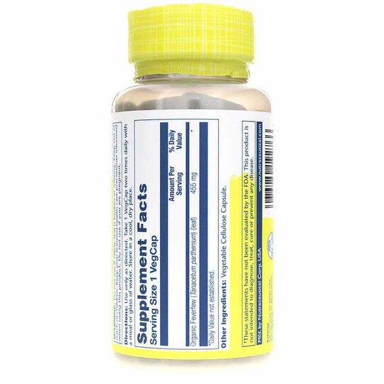 Feverfew 455 Mg, 100 Veg Capsules, SLR