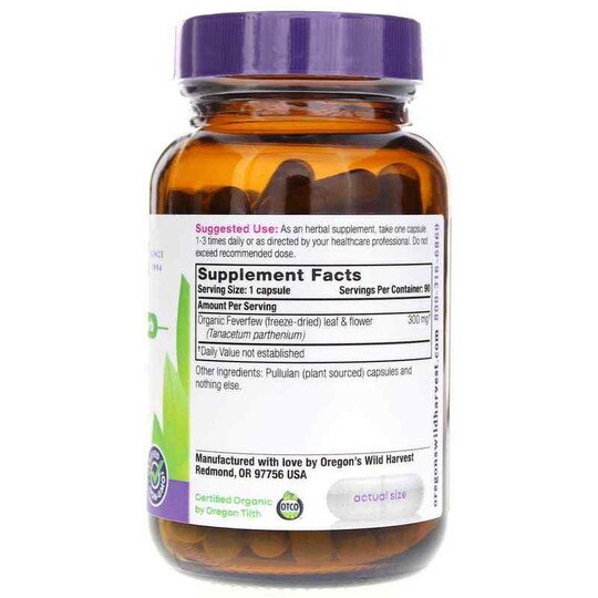 Feverfew, 90 Vegan Capsules, OWH