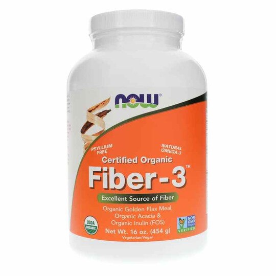 Fiber-3 Organic, 16 Oz, NOW