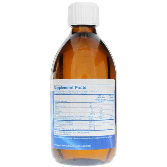 Finest Pure Cod Liver Oil Liquid, 10.1 Oz, PHX