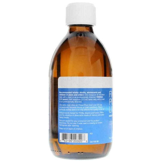 Finest Pure Cod Liver Oil Liquid, 10.1 Oz, PHX