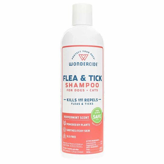 Flea & Tick Shampoo for Dogs + Cats, 12 Oz, WND