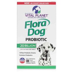 Flora Dog Probiotic 20 Billion CFU Chewable Tablets 1