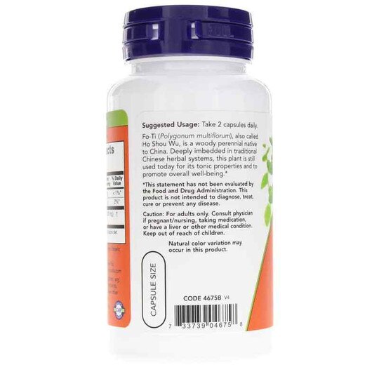 Fo-Ti 560 Mg, 100 Veg Capsules, NOW