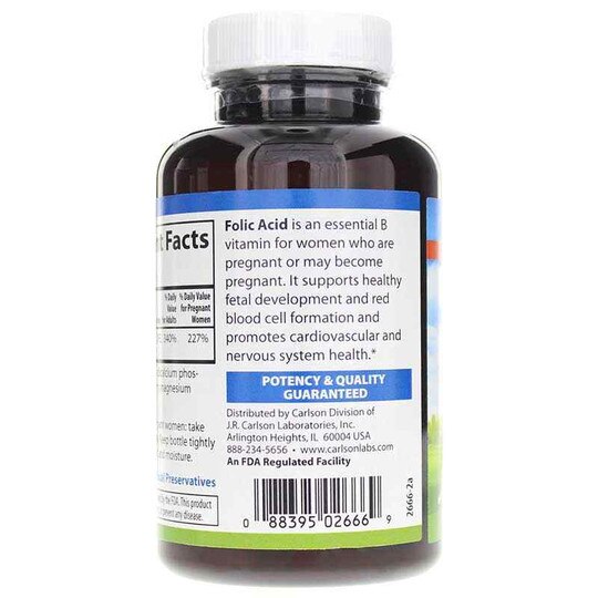 Folic Acid 800 Mcg, 1,000 Veg Tablets, CL