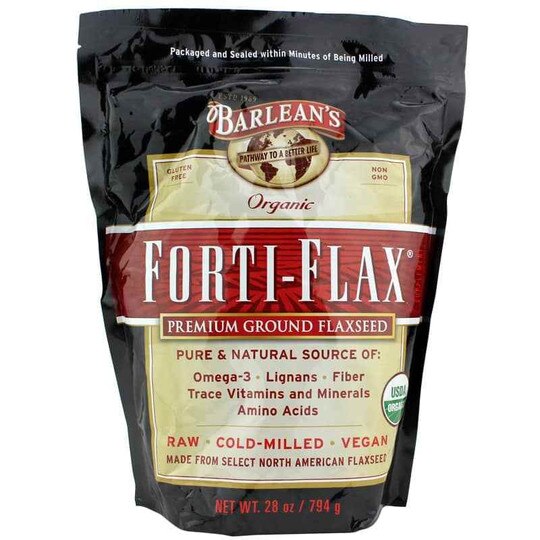 FortiFlax Premium Ground Flaxseed, Barleans Organic Oils