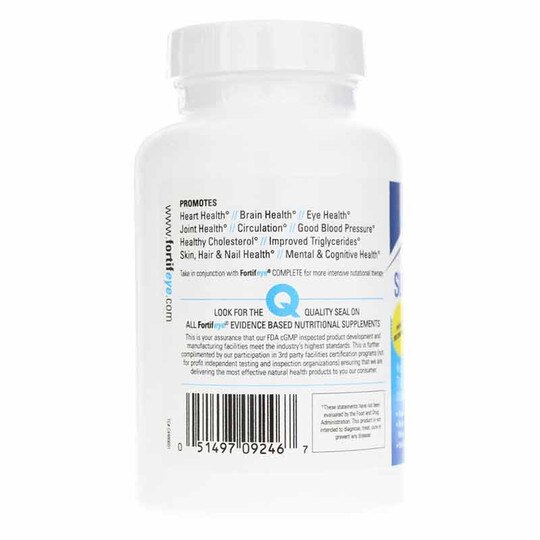 Fortifeye Super Omega 3 MAX Fish Oil, 60 Softgels, FFV
