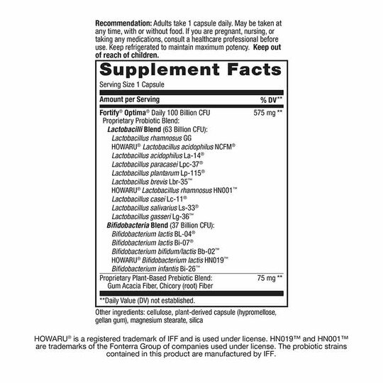 Fortify Optima Max Potency 100 Billion Natures Way