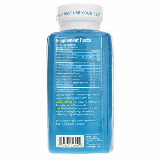 Fortify with Vitamin C + Zinc, 60 Capsules, HLG