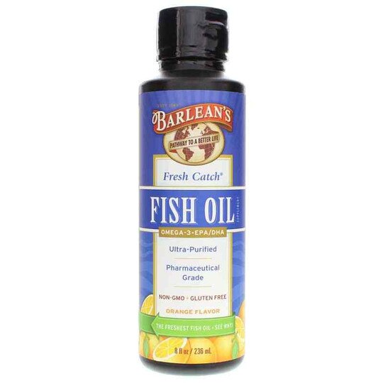 Fresh Catch Fish Oil Liquid Orange Flavor, 8 Oz, BOO