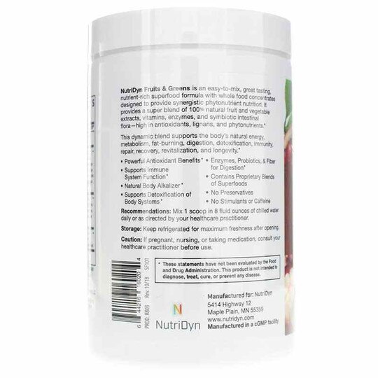Fruits & Greens Daily Drink with Monk Fruit, ND