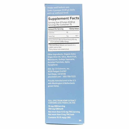 Full Spectrum Hemp Extract 750 Mg Extra Strength, PCBD
