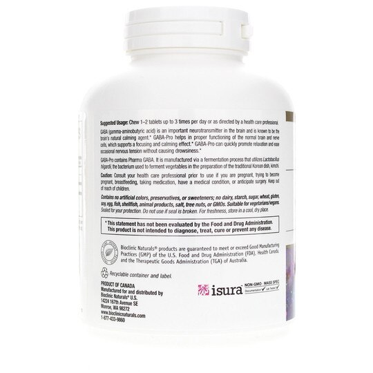 GABA-Pro 100 Mg, 90 Chewable Tablets, BCN