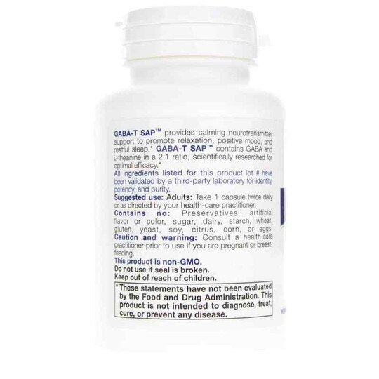 GABA-T SAP Stress Neuro Support, 60 Capsules, NFH