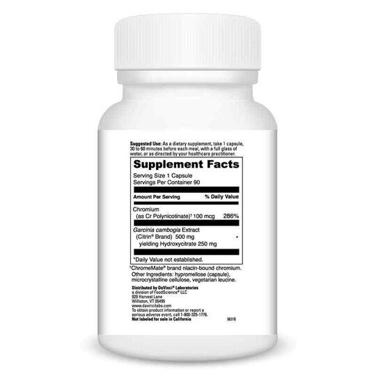 Garcinia Cambogia with Chromemate, 90 Capsules, DL