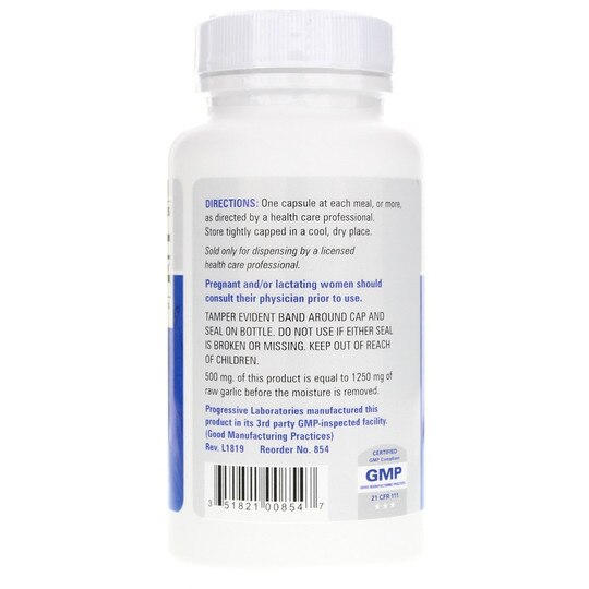 Garlic 500 Mg, 100 Capsules, PGL