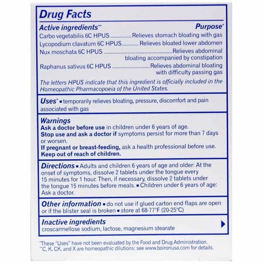 Gasalia Gas Relief, 60 Tablets, BOR
