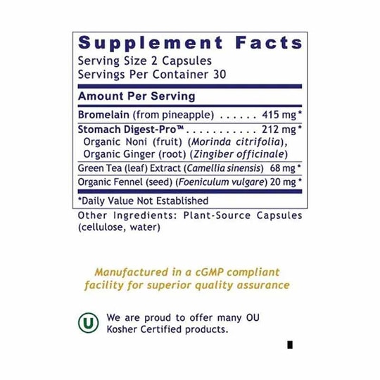 GastroVen Stomach and Digestive Support, 60 Veg Capsule, PRL
