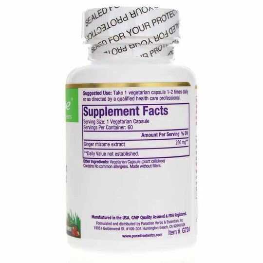 Ginger, 60 Veg Capsules, PHE