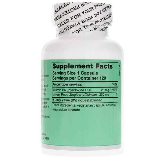 Ginger-B6, 120 Veg Capsules, KRU