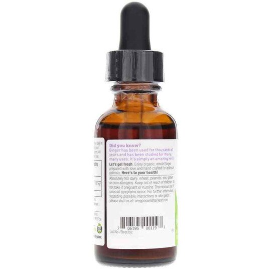Ginger Root Liquid, Oregons Wild Harvest