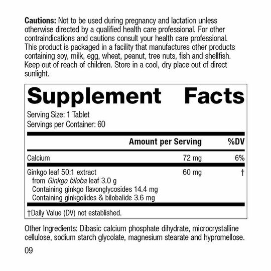 Ginkgo Forte, 60 Tablets, SP