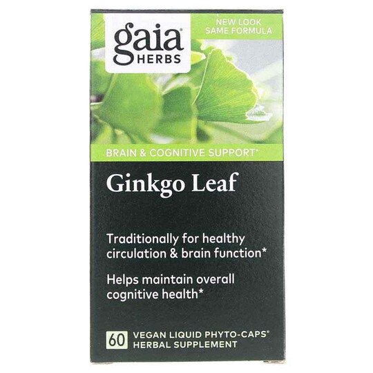 Ginkgo Leaf, 60 Liquid Phyto Caps, GH