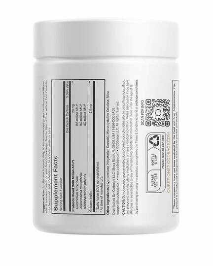 GLP-1 Probiotic+, 90 Vegetable Capsules, CDE