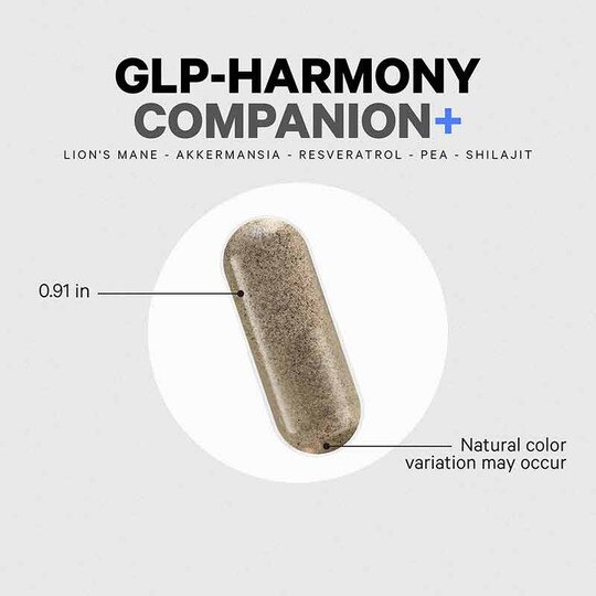 GLP-Harmony Companion+, 60 Veg Capsules, CDE