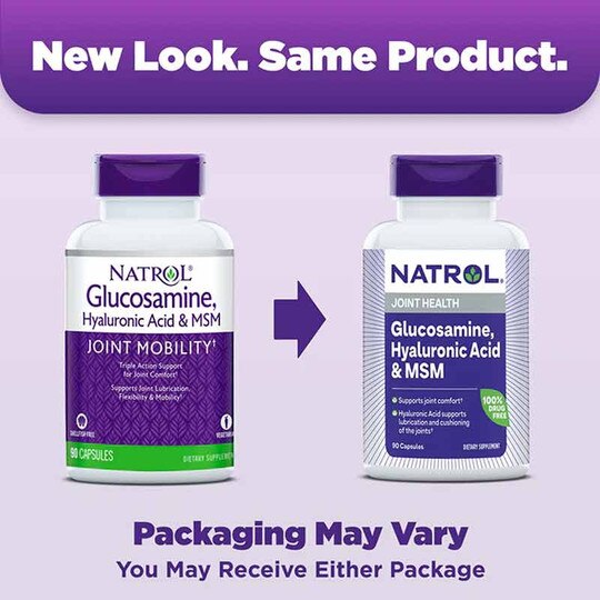 Glucosamine, Hyaluronic Acid & MSM, 90 Capsules, NTR