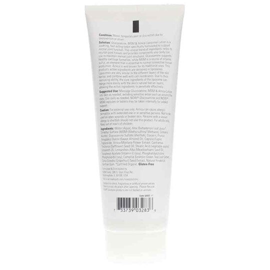 Glucosamine MSM & Arnica Lotion, 8 Oz, NOW