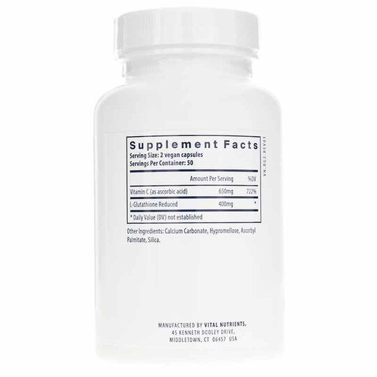 Glutathione 400 Mg, 100 Capsules, VTN