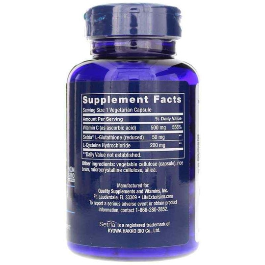 Gluthathione, Cysteine & C, 100 Veg Capsules, LFE