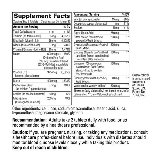 Glycemic Manager, 60 Tablets, INT