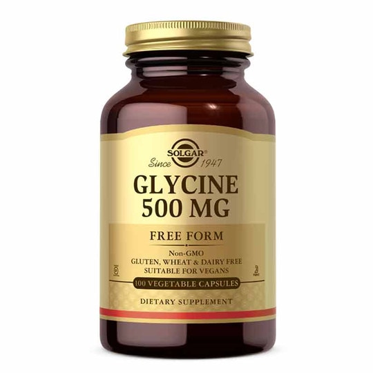 Glycine 500 Mg, 100 Veg Capsules, SLG