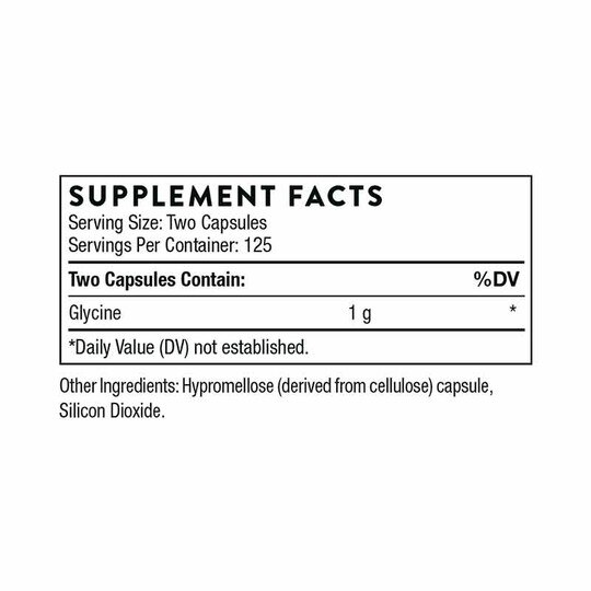 Glycine, 250 Veg Capsules, THR