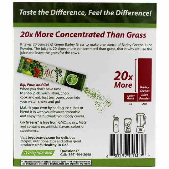 Go Greens Green Apple Flavor, To Go Brands