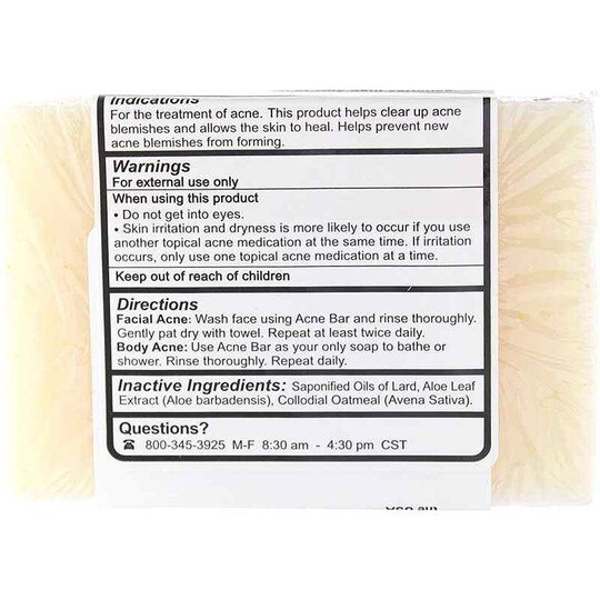 Grandmas Acne Soap Bar Normal Skin, 1 Bars, RWP