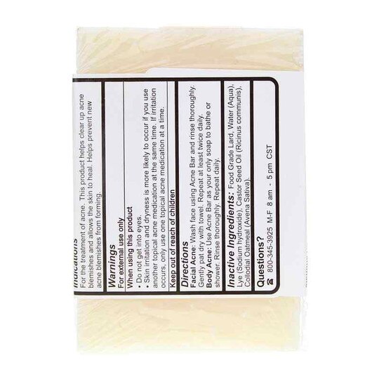 Grandmas Acne Soap Bar Oily Skin, 1 Bars, RWP