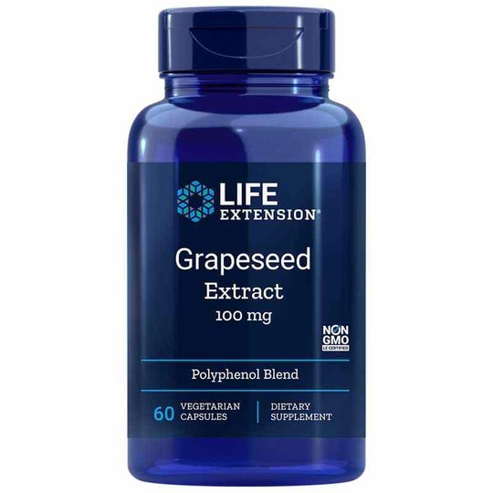 Grapeseed Extract 100 Mg, 60 Veg Capsules, LFE