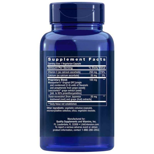Grapeseed Extract 100 Mg, 60 Veg Capsules, LFE