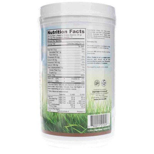 Grass Fed Whey Protein, Jarrow Formulas