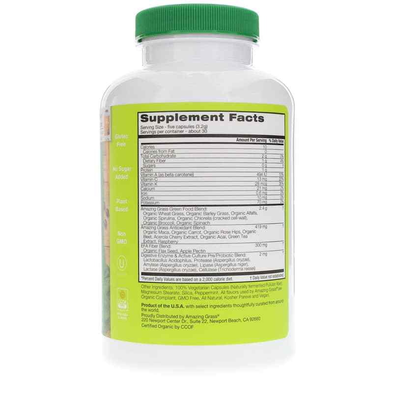 Green Superfood Capsules, Amazing Grass